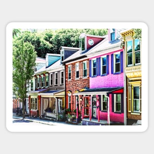 Jim Thorpe PA - Colorful Street Sticker